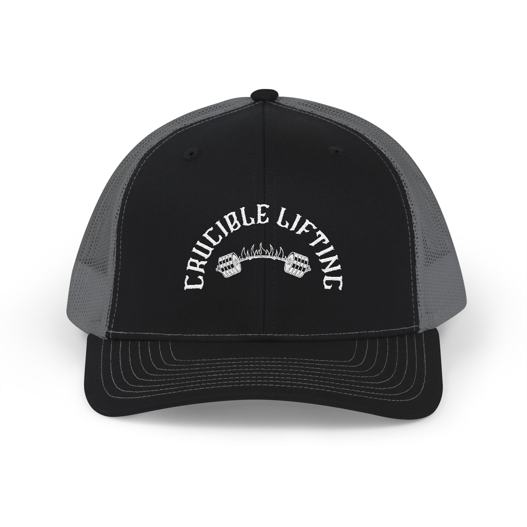 Crucible Lifting Snapback Trucker Cap — Richardson 112 Embroidered