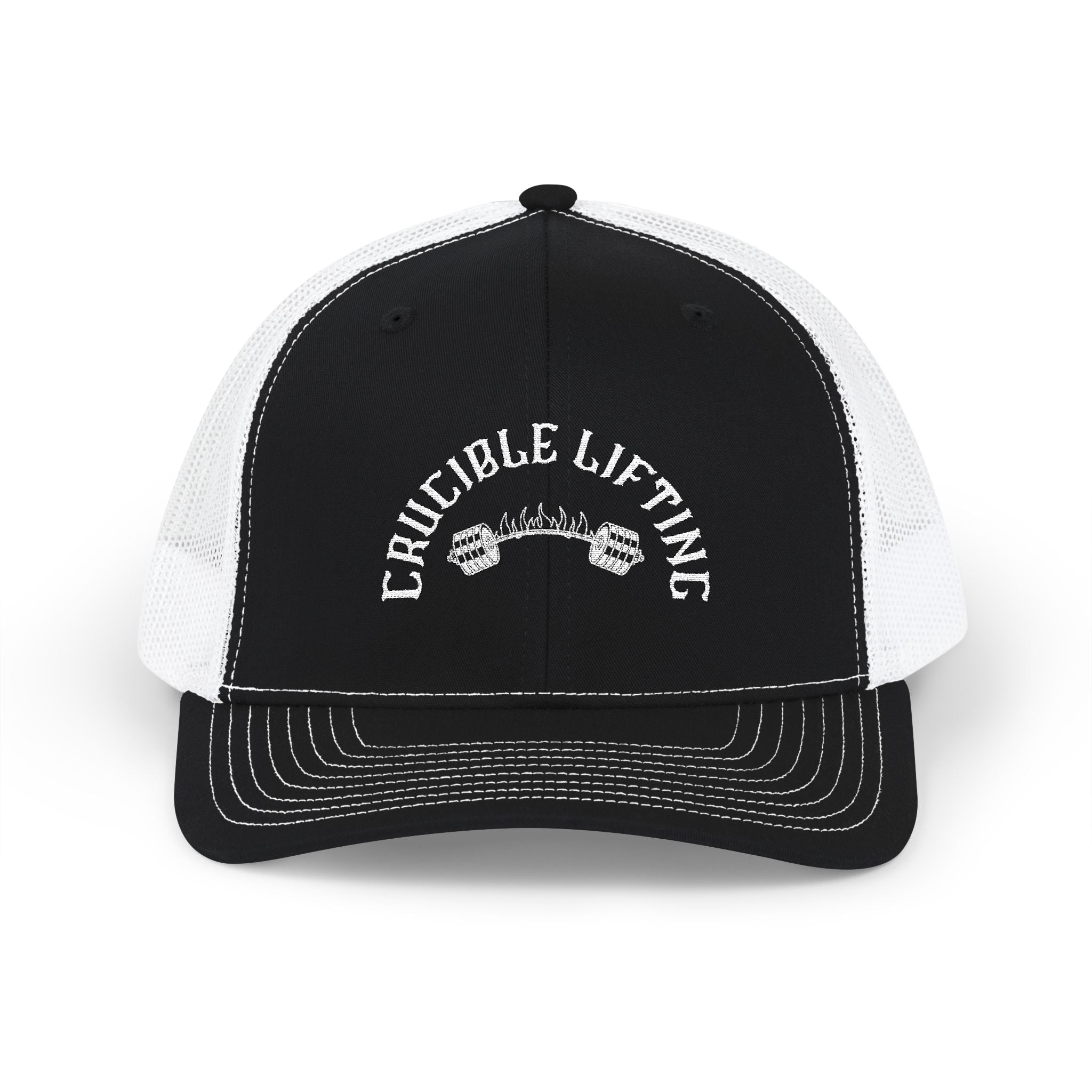 Crucible Lifting Snapback Trucker Cap — Richardson 112 Embroidered