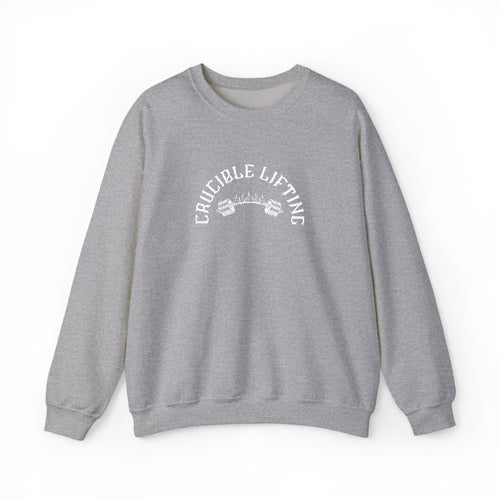 Crucible Lifting Crewneck Sweatshirt — Weightlifting Gym Pullover (Embrodiered)