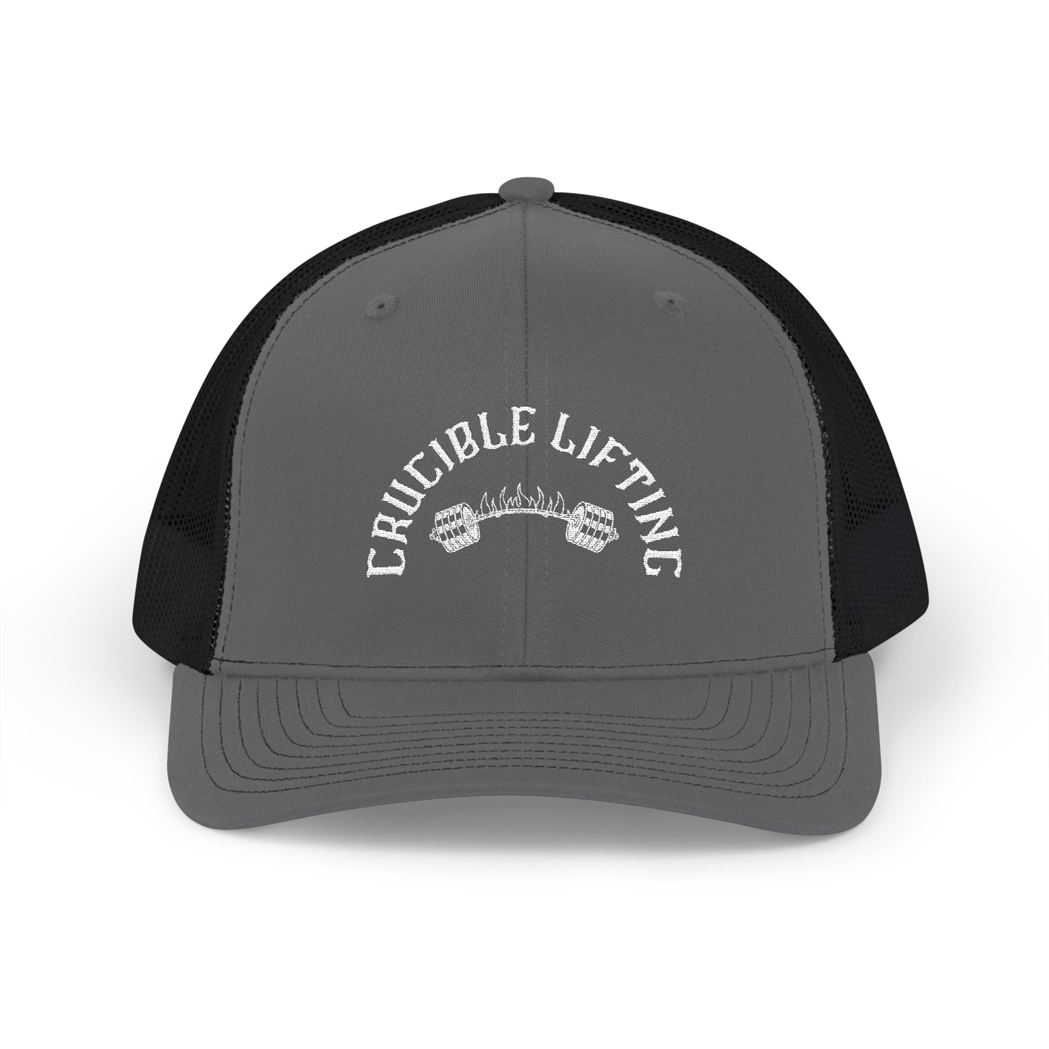 Crucible Lifting Snapback Trucker Cap — Richardson 112 Embroidered
